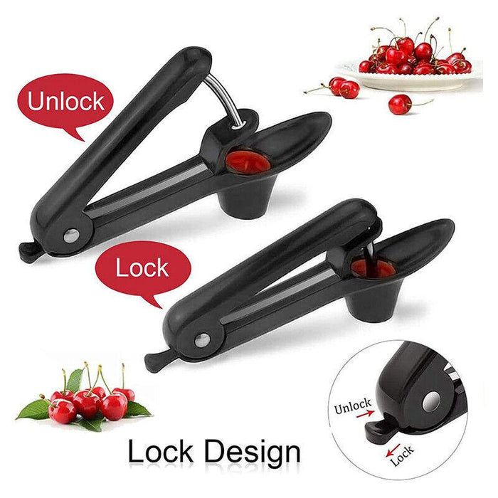 Cherry Pitter Tool One-Hand Operation ABS Stainless Steel 20 x 6.5 x 5 cm