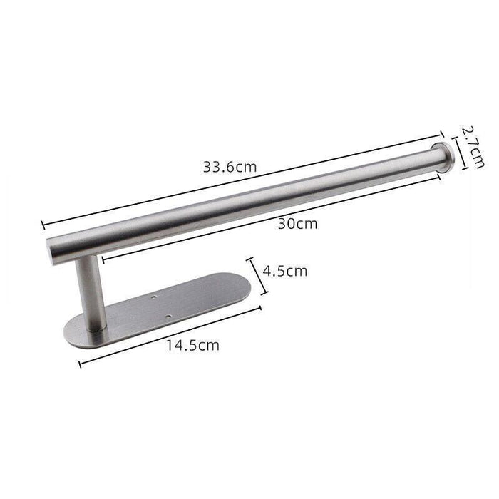 Wall Adhesive Paper Towel Holder Stainless Steel Rack