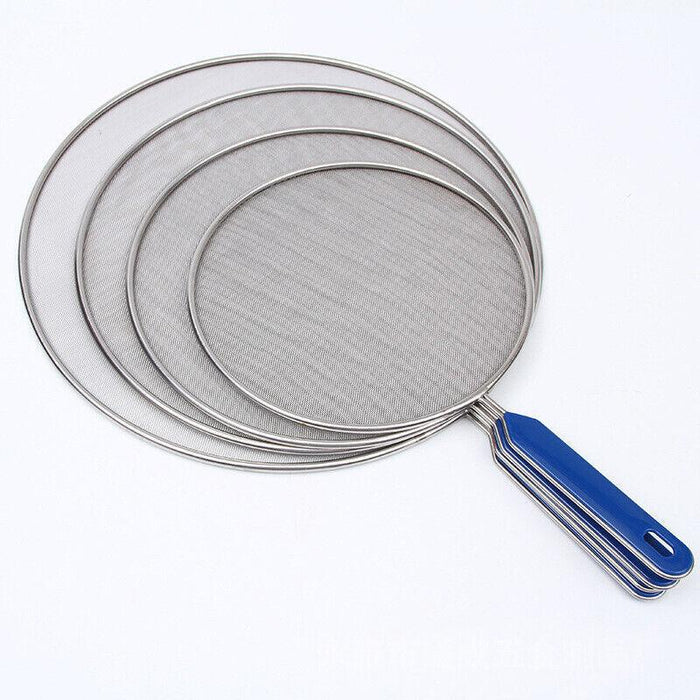 Stainless Steel Splatter Screen Oil Guard Pan Cover for Frying