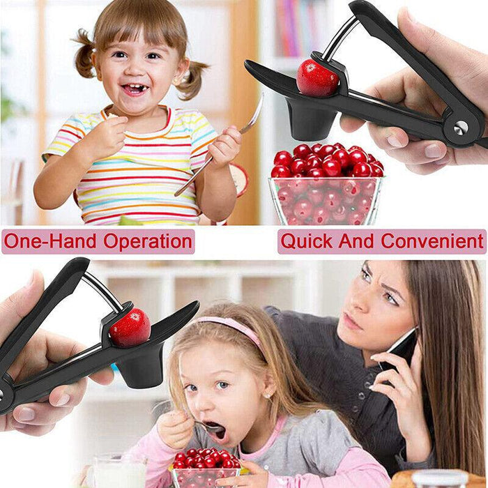 Cherry Pitter Tool One-Hand Operation ABS Stainless Steel 20 x 6.5 x 5 cm