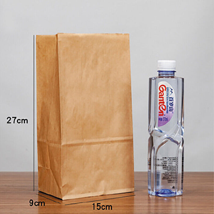 Brown Kraft Paper Bags Recyclable Biodegradable Food Safe