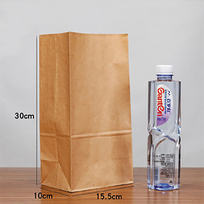 Brown Kraft Paper Bags Recyclable Biodegradable Food Safe