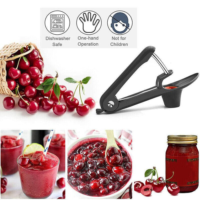 Cherry Pitter Tool One-Hand Operation ABS Stainless Steel 20 x 6.5 x 5 cm