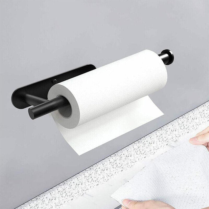 Wall Adhesive Paper Towel Holder Stainless Steel Rack