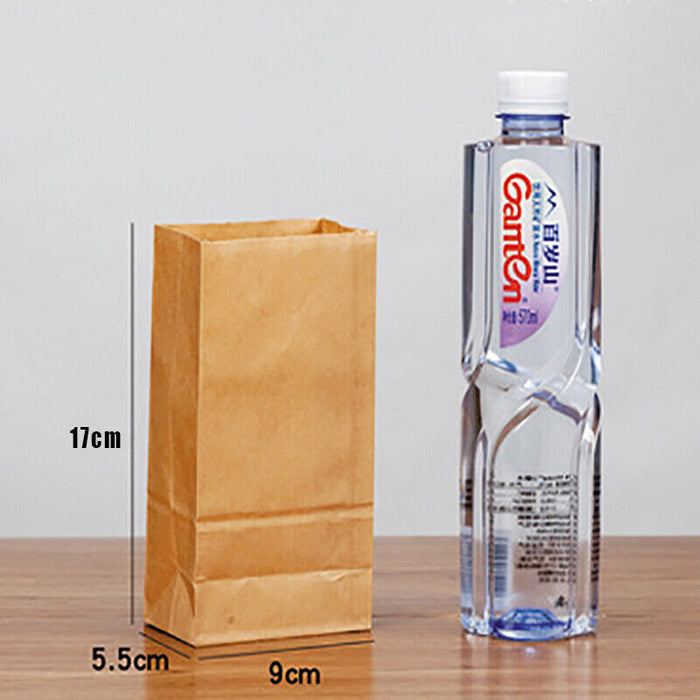 Brown Kraft Paper Bags Recyclable Biodegradable Food Safe