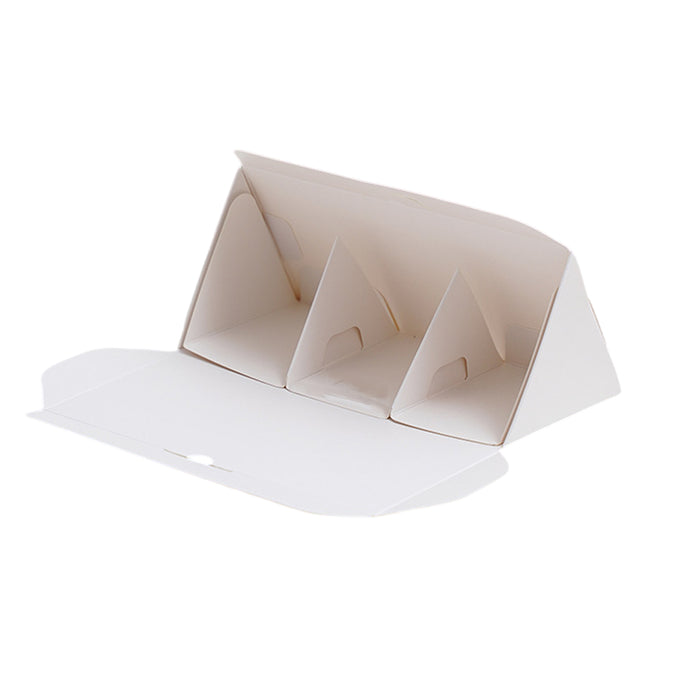 20 Pcs Triangle Cake Boxes for Sandwich and Small Food Packaging in 2 Colors 2 Sizes