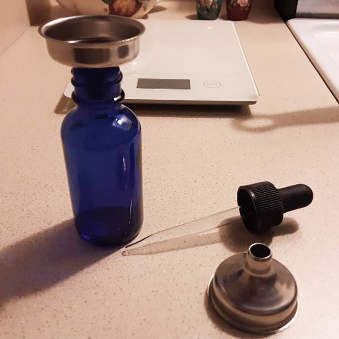 10pcs Stainless Steel Small Funnel Set for Bottle and Spice Filling