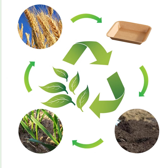 100pcs Eco-friendlyKraft Paper  Trays for Fries Snacks Greaseproof Hot Dog Trays