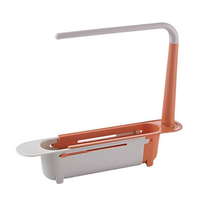 Telescopic Sink Rack Holder Expandable Storage Drain Basket
