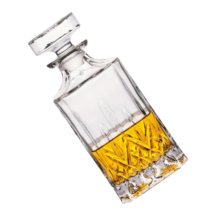 1 Decanter 4 Glasses Whisky Decanter Set Clear Glass