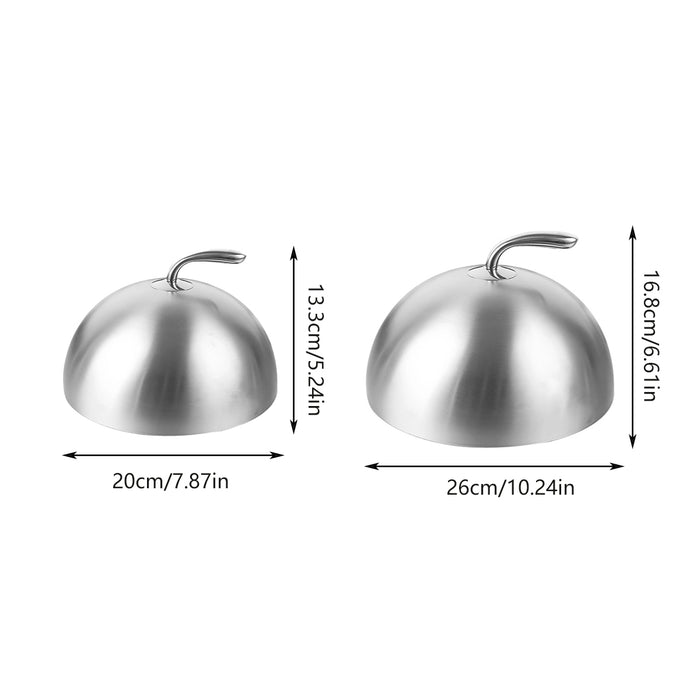 Stainless Steel Food Dome Serving Cloche Plate Cover
