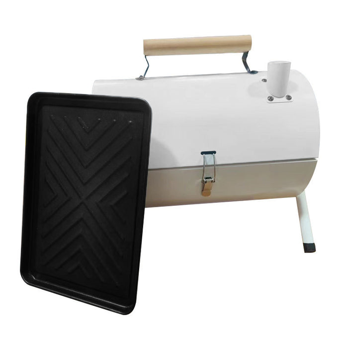Portable Charcoal BBQ Grill with Foldable Legs and Dual Air Vents