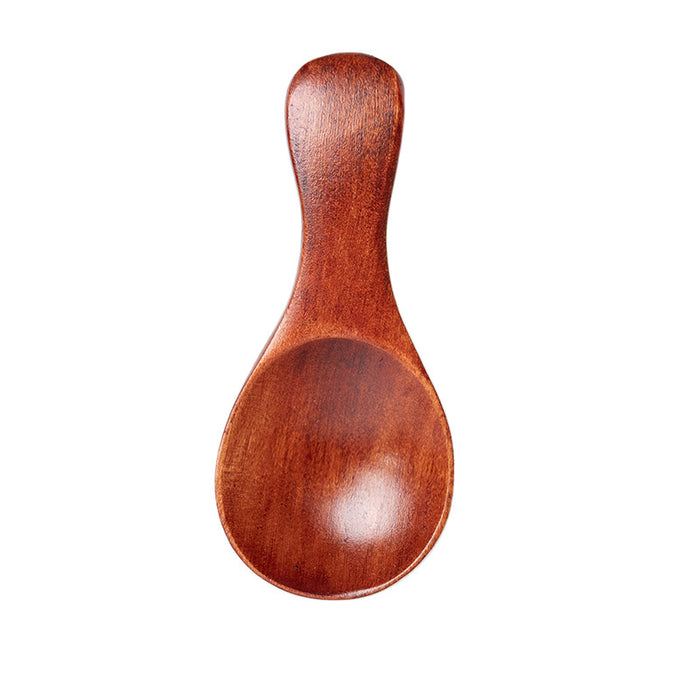 5/10 Pcs Mini Wooden Spice Spoons Beige Red Condiment