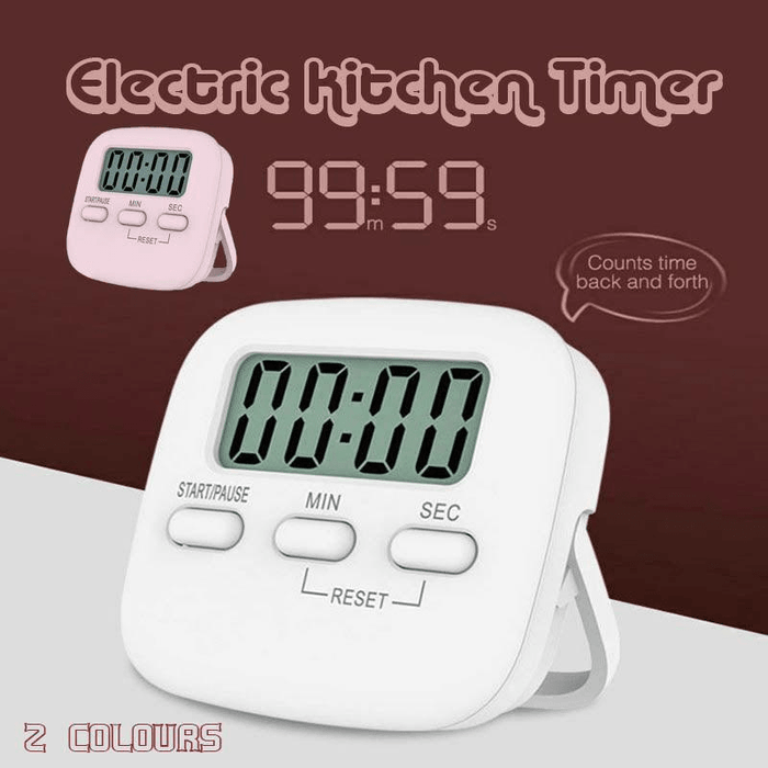 Digital Kitchen Timer, Magnetic with Foldable Stand ABS