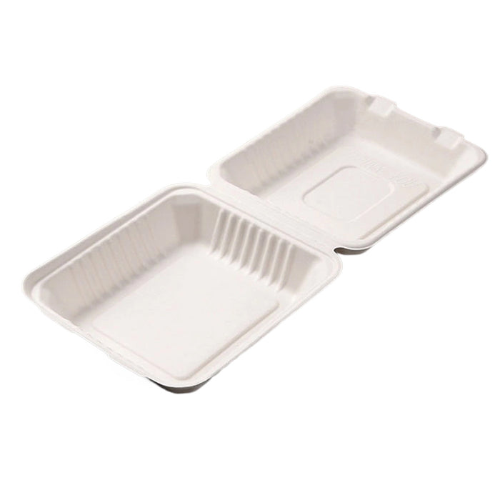 200/250PCS Biodegradable Compostable Clamshell Food Boxes for Hot Food