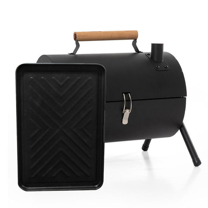 Portable Charcoal BBQ Grill with Foldable Legs and Dual Air Vents